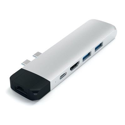 SATECHI Satechi Usb C Pro Hub With Ethernet And 4k Hdmi Silver #ST-TCPHES - happyinmart.com.au