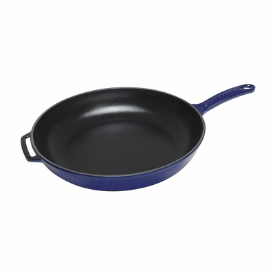 CHASSEUR Chasseur Fry Pan With Cast Handle 28cm French Blue #19959 - happyinmart.com.au