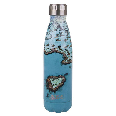 OASIS Oasis Stainless Steel Double Wall Insulated Drink Bottle Heart Reef #8880-1HR - happyinmart.com.au