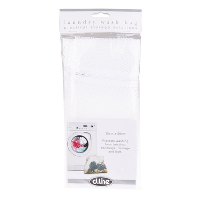 DLINE Dline Large Nylon Net Laundry Bag White #3562 - happyinmart.com.au