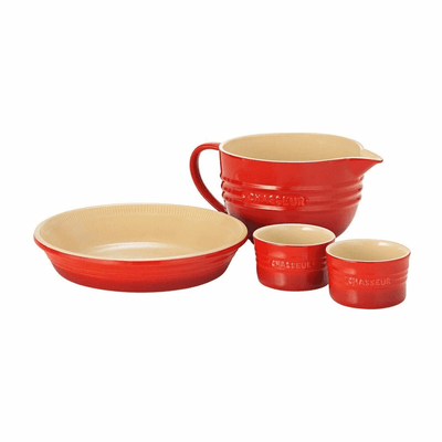 CHASSEUR Chasseur 4 Pieces Baking Set Red #19294 - happyinmart.com.au