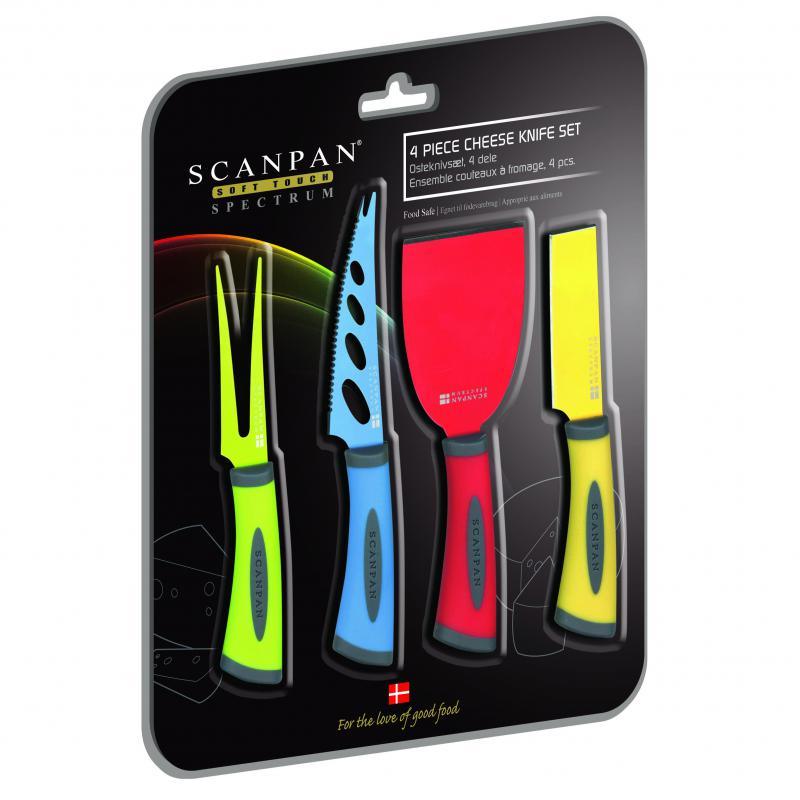 SCANPAN Scanpan Spectrum Cheese Knife Set 4 Piece 