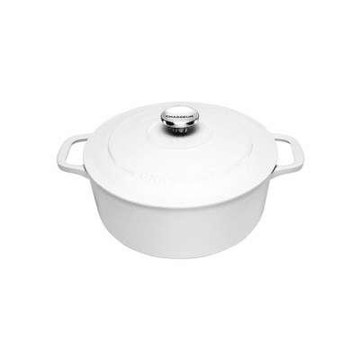 CHASSEUR Chasseur Round French Oven Brilliant White #19914 - happyinmart.com.au