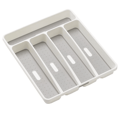 MADESMART Madesmart 5 Compartment Cutlery Tray White #4540 - happyinmart.com.au
