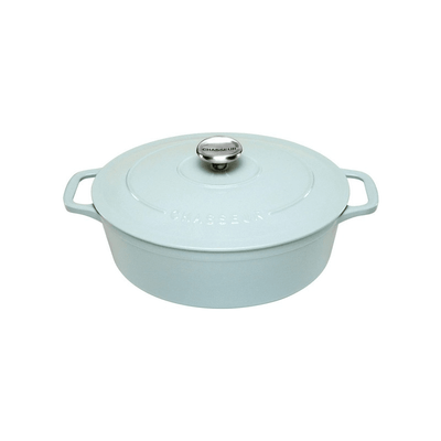 CHASSEUR Chasseur Oval French Oven 27cm 4l Duck Egg Blue #19543 - happyinmart.com.au