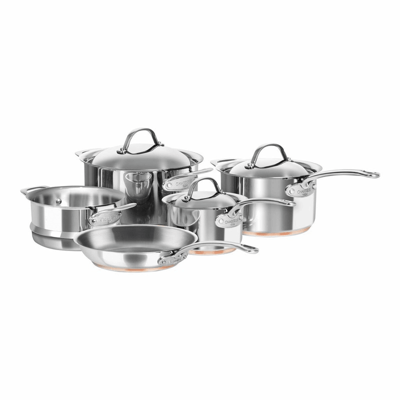 CHASSEUR Chasseur Le Cuivre Stainless Steel Copper Based 5 Pieces Cookware Set 