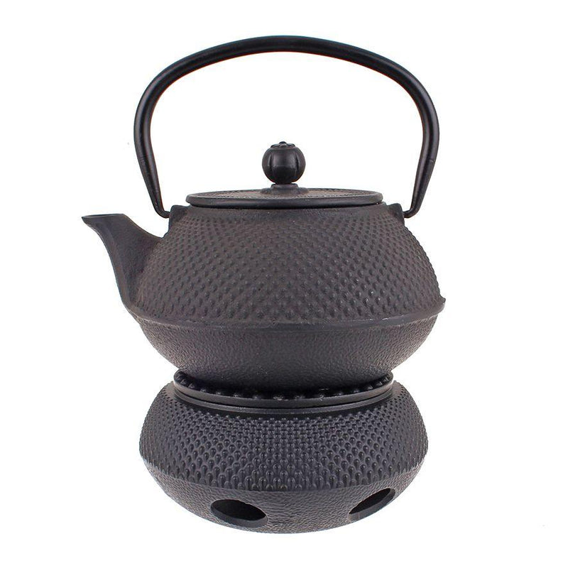 TEAOLOGY Teaology Cast Iron Teapot Warmer Fine Hobnail Black 