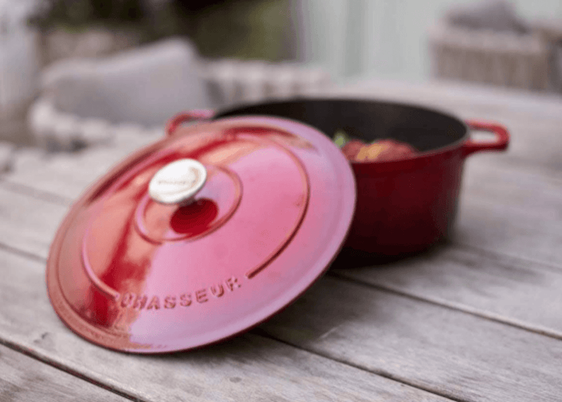 CHASSEUR Chasseur Round French Oven Bordeaux Red 