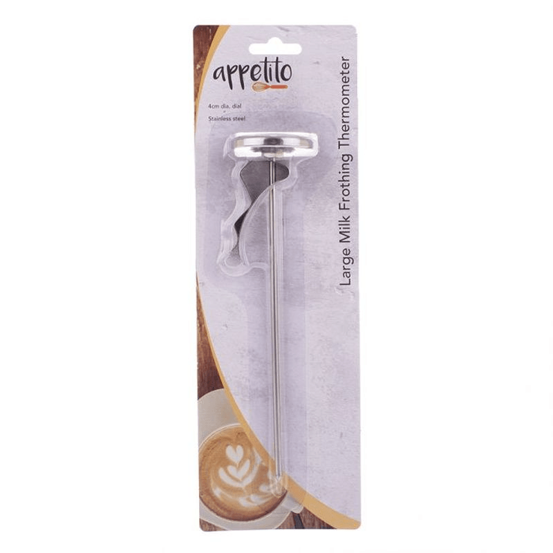 APPETITO Appetito Stainless Steel Large Milk Frothing Thermometer 
