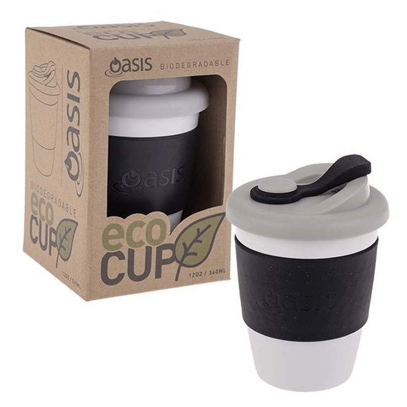 OASIS Oasis Biodegradable Eco Cup 12oz Black 