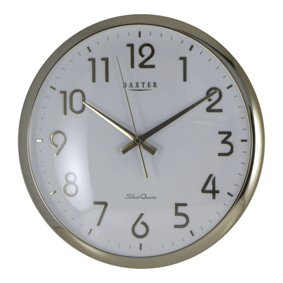 BAXTER Baxter Darcy Wall Clock Arabic 32cm Gold #24665 - happyinmart.com.au