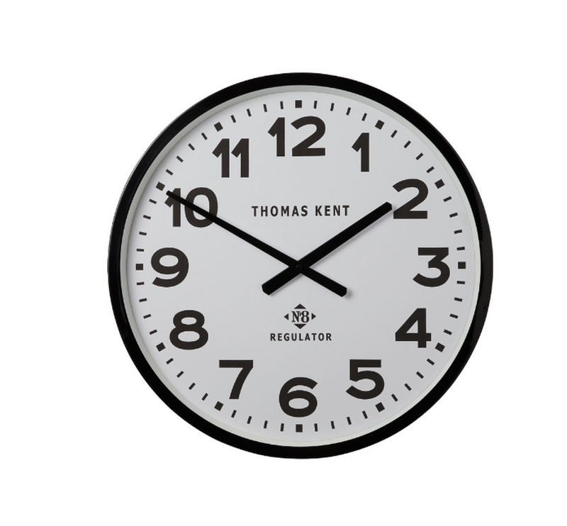 Thomas Kent Regulator 30cm Wall Clocks Black White 
