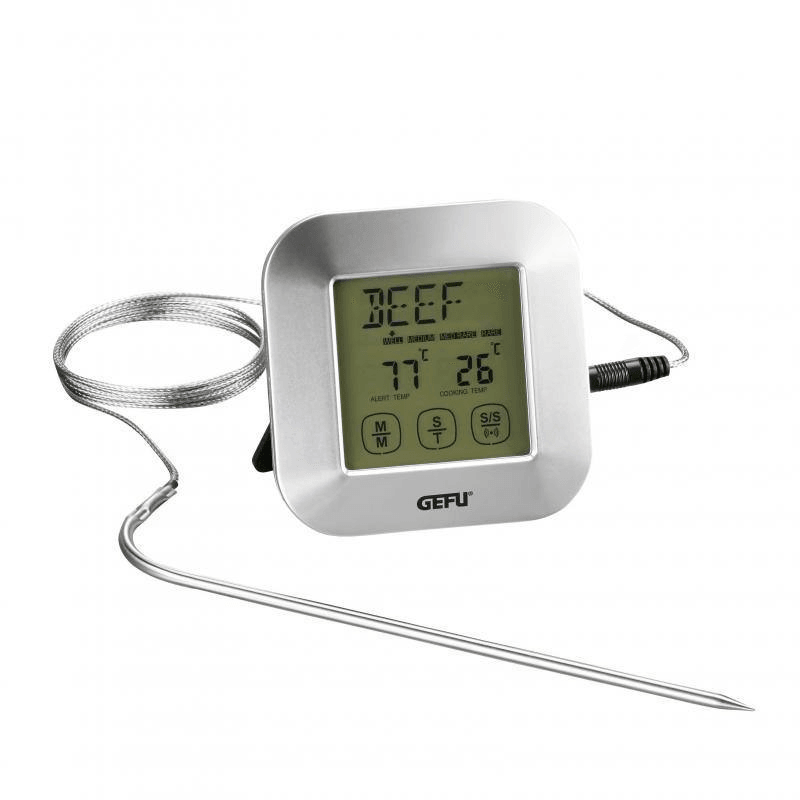 GEFU Gefu Punto Digital Roasting Stainless Steel Thermometer With Timer 