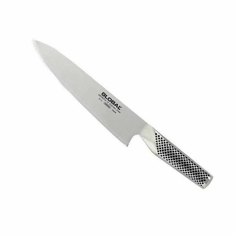 GLOBAL Global Cooks Knife 20cm With Ceramic Water Sharpener 