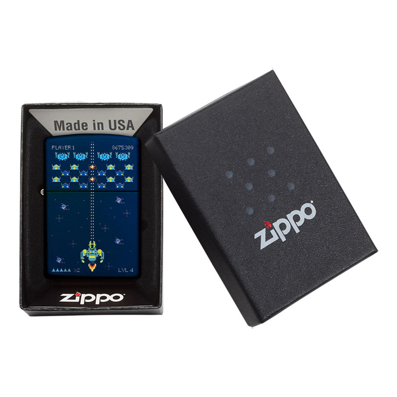 Zippo Navy Matte Space Refillable Lighter 