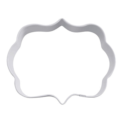 RM Rm Plaque Cookie Cutter 9cm White #2700-88 - happyinmart.com.au
