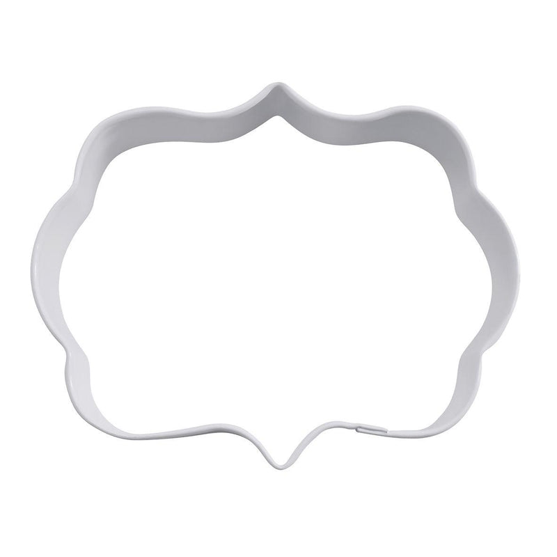 RM Rm Plaque Cookie Cutter 9cm White 