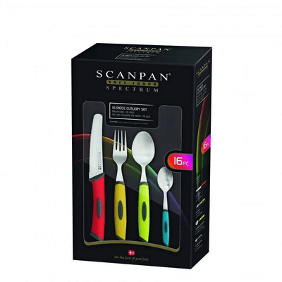 SCANPAN Scanpan Spectrum Cutlery Set 16 Pieces #18843 - happyinmart.com.au