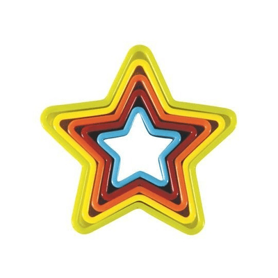 AVANTI Avanti Star Cookie Cutters Set Of 5 Multi Colored #16516 - happyinmart.com.au