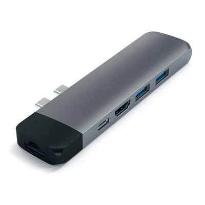 SATECHI Satechi Usb C Pro Hub With Ethernet And 4k Hdmi Space Grey #ST-TCPHEM - happyinmart.com.au