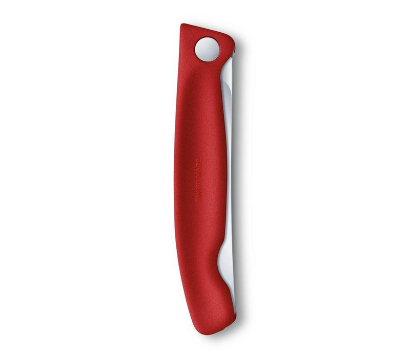 Victorinox Classic Foldable Paring Knife Steak Wavy Edge Red 