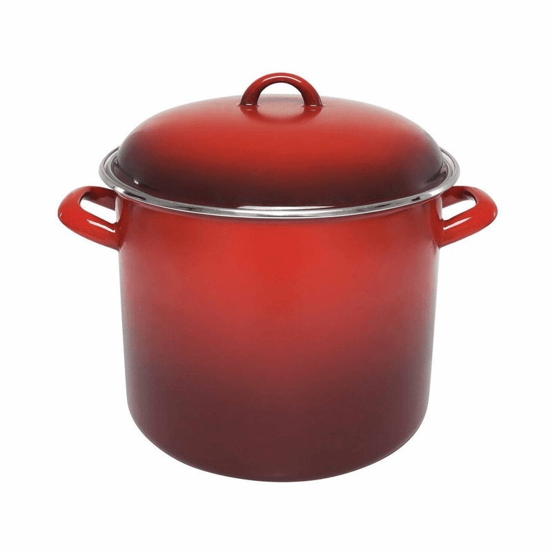 CHASSEUR Chasseur Enamel Stock Pot Red 