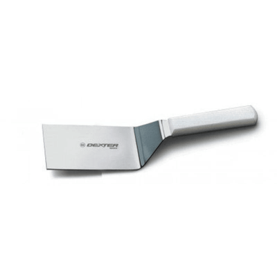 DEXTER-RUS Dexter Russell Basics Stainless Steel Hamburger Turner With White Handle #02611 - happyinmart.com.au