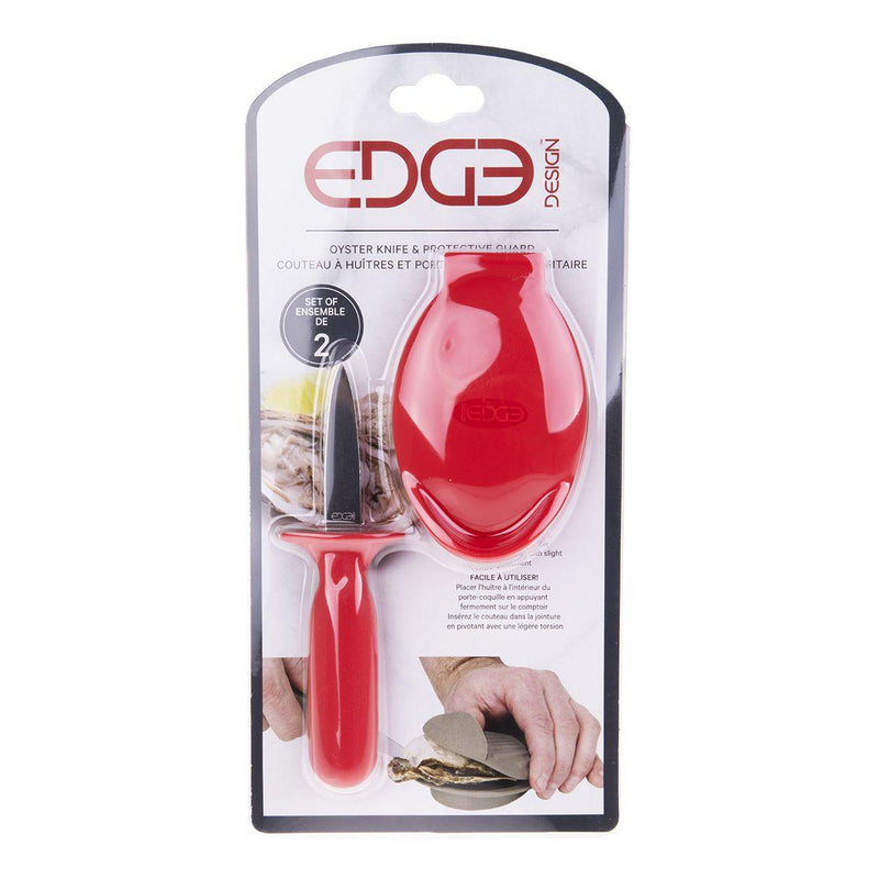 EDGE DESIGN Edge Design Oyster Shucking Set Red 