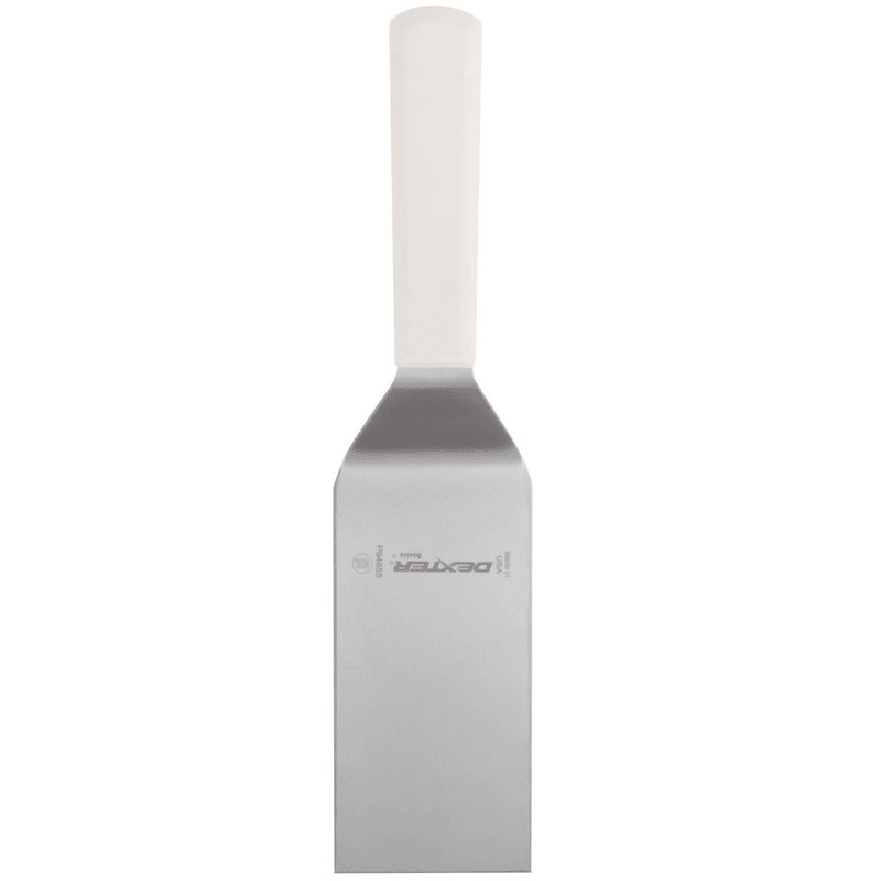DEXTER-RUS Dexter Russell Basics Stainless Steel Hamburger Turner With White Handle 