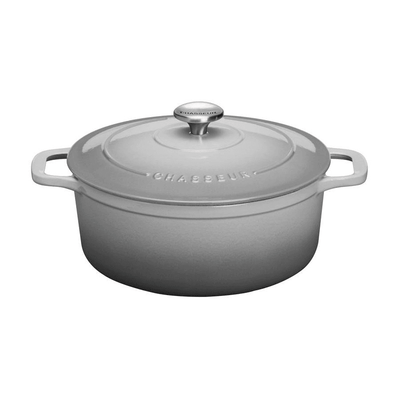CHASSEUR Chasseur Round French Oven Celestial Grey #20012 - happyinmart.com.au