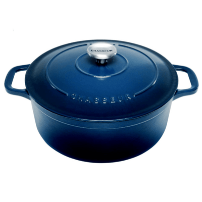 CHASSEUR Chasseur Round French Oven Liquorice Blue #19930 - happyinmart.com.au