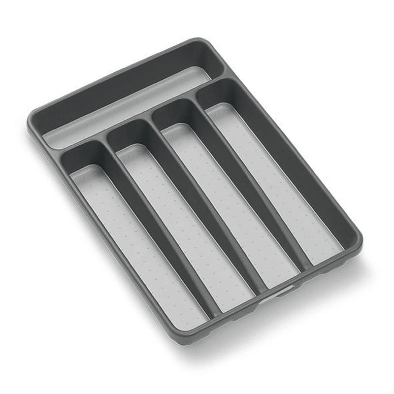 MADESMART Madesmart Mini 5 Compartment Cutlery Tray Granite 