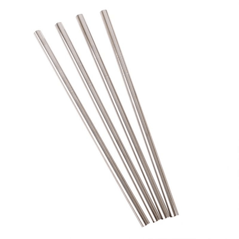 APPETITO Appetito Stainless Steel Straight Smoothie Straws Bulk 