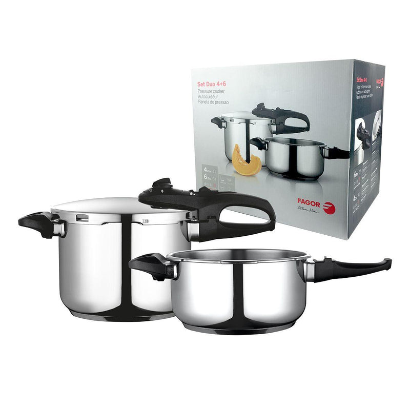 FAGOR Fagor Duo Stainless Steel Pressure Cooker Combo Set 