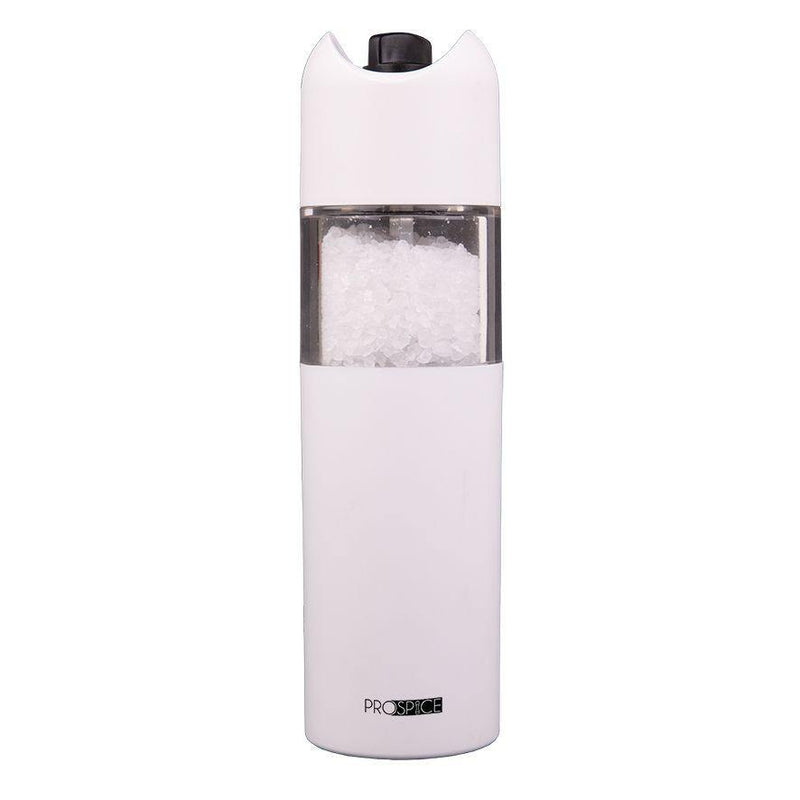 PROSPICE Prospice Horizon Gravity Battery Operated Salt And Pepper Mill Set White 