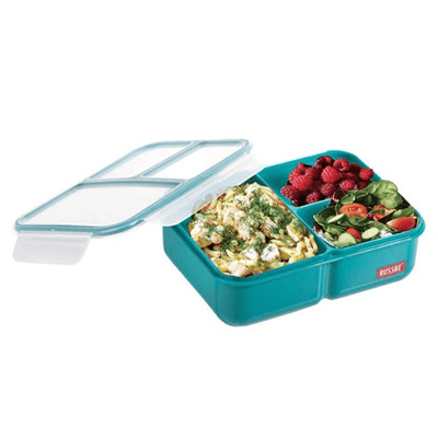 RUSSBE Russbe Inner Seal 2 Comp Lunch Bento Teal #8762TL - happyinmart.com.au