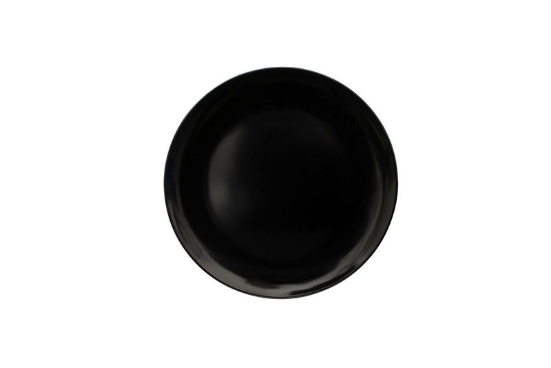 Serroni Melamine Plate 25cm Black 