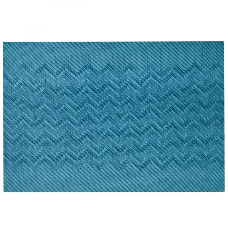 Wilkie Brothers Chevron Placemat Blue 