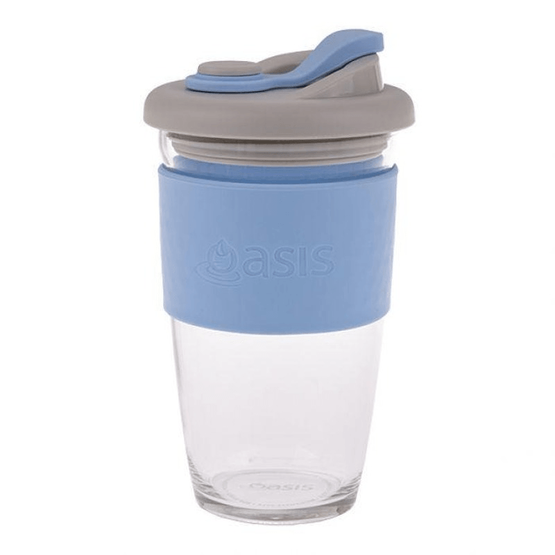 OASIS Oasis Borosilicate Glass Eco Cup Powder Blue 