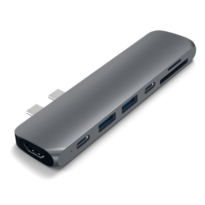 SATECHI Satechi Usb C Pro Hub With 4k Hdmi And Thunderbolt 3 Space Grey #ST-CMBPM - happyinmart.com.au