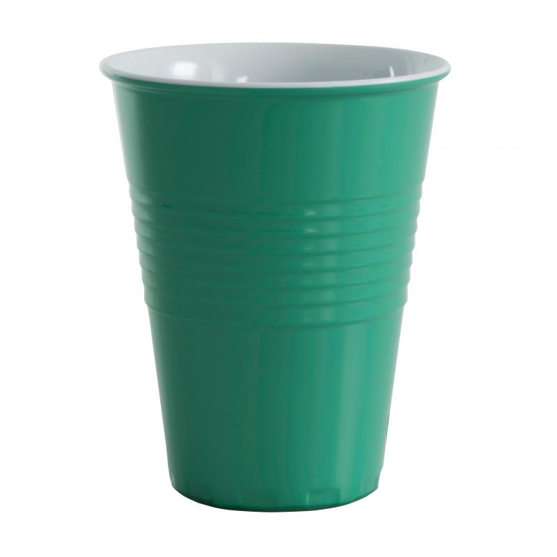 Serroni Miami Melamine 2 Tone 400ml Cup Green 