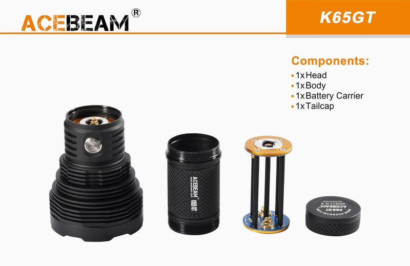 ACEBEAM Acebeam 6500 Lumen 1682M Versatile Professional Led Searchlight 