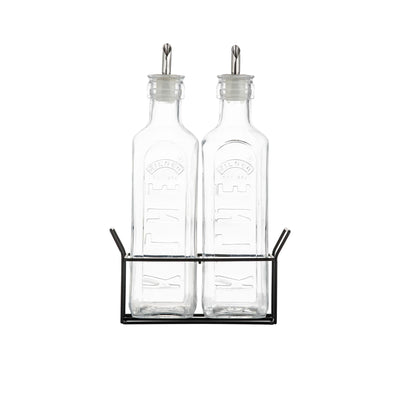 KILNER Kilner Oil Bottle Set Of 2 Glass #01679 - happyinmart.com.au