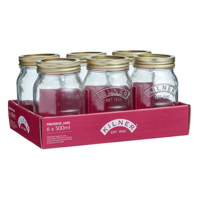 KILNER Kilner Genuine Preserve Jar Set Of 6 #01609 - happyinmart.com.au