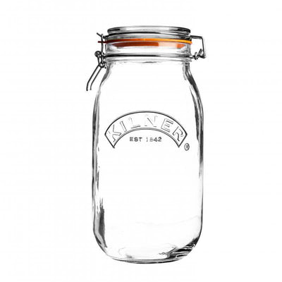 KILNER Kilner Round Clip Top Jar Clear Glass #01641 - happyinmart.com.au