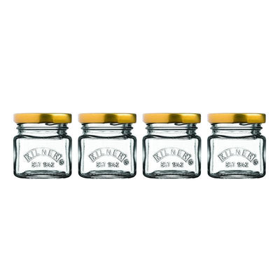 KILNER Kilner Mini Jars 55ml Set Of 4 #01678 - happyinmart.com.au