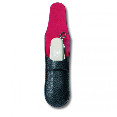 VICT SAK Victorinox Leather Belt Pouch Black | 11.7cm Long 5599 - happyinmart.com.au