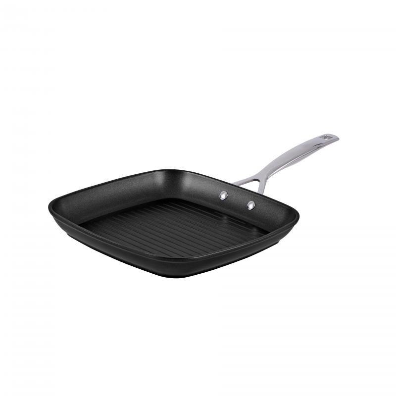 PYROLUX Pyrolux Grill Pan With Cool Touch Riveted Handle Black 