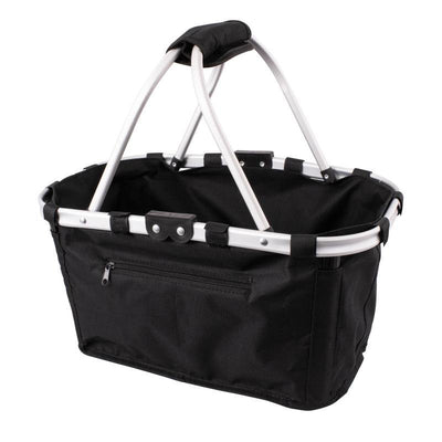 KARLSTERT Karlstert Two Handle Foldable Carry Basket Black #14160 - happyinmart.com.au