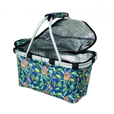 KARLSTERT Karlstert Two Handle Insulated Carry Basket With Zip Lid Natives #14165 - happyinmart.com.au